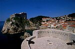Dubrovnik, le fort Bokar et le fort Lovrijenac,11Ëme siËcle