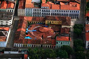 Brasil - Maranhão state - City of Sao Luis : Historical center of Sao Luis (Unesco) : The Old Market *** Bresil - Maranhão - Sao Luis - Coeur historique classe au Patrimoine Mondial de l'Unesco (l’ancienne halle ronde appelee Feira da Praia Grande)