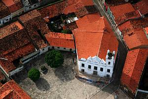 Brasil - Maranhão state - City of Sao Luis : church in the Historical center *** Bresil - Maranhão - Sao Luis - Coeur historique classe au Patrimoine Mondial de l'Unesco
